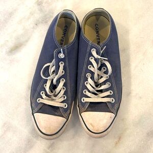 Blue converse sneakers